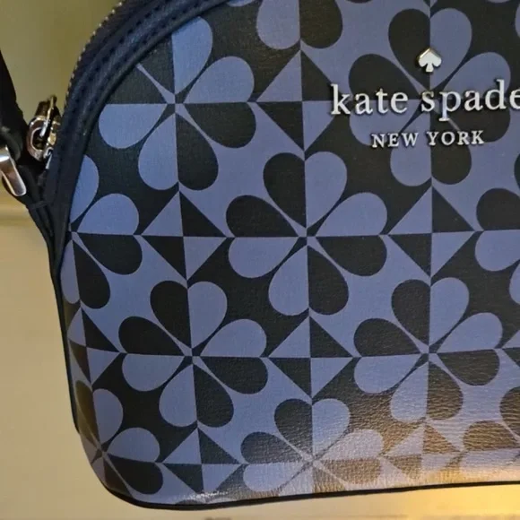 KATE SPADE EUC Blue Floral Crossbody Bag with Minor Callout Pictured - Picture 2 of 8